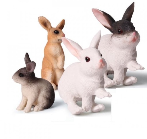 Ensemble d'animaux famille de lapins