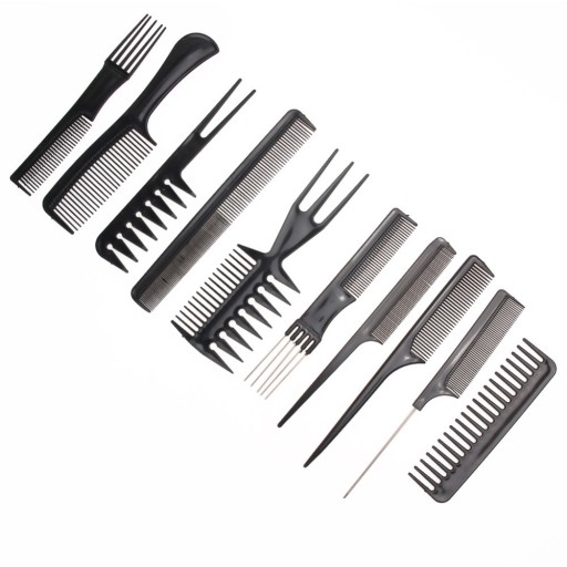 Ensemble de 10 peignes professionnels