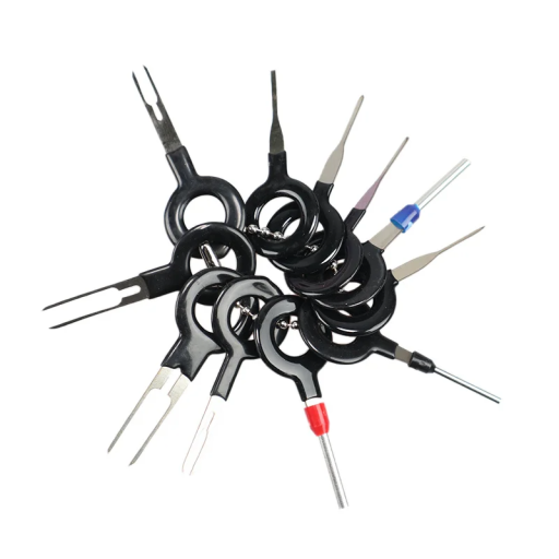 Ensemble de 11 outils en acier inoxydable pour le démontage de clips et de garnitures automobiles