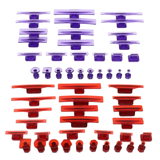 Ensemble de 28 pièces de crochets de traction pour la réparation des bosses PDR Embouts en nylon de différentes tailles Compatible