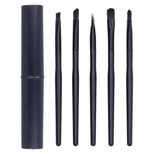 Ensemble de 5 brosses de nettoyage pour montres avec différentes pointes dans un tube de rangement pour un nettoyage délicat des composants