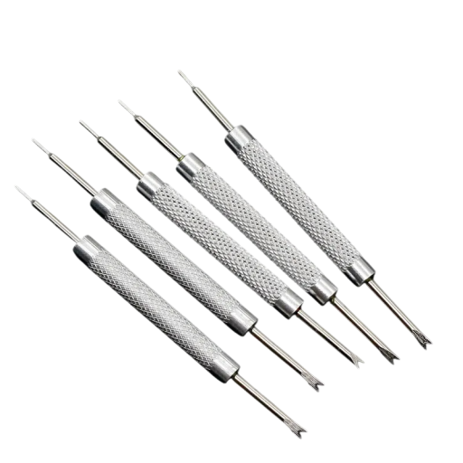 Ensemble de 5 outils d'horlogerie pour le remplacement des goupilles avec une pointe double pour un retrait précis des bracelets et des montres