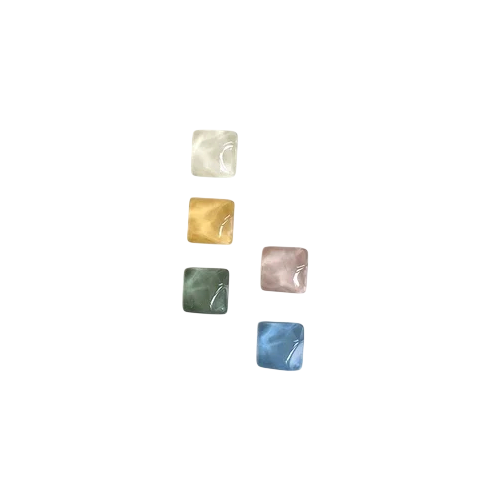 Ensemble de 5 pièces de magnets carrés colorés 1,5×1,5 cm surface lisse magnets décoratifs pour réfrigérateur tableau bureau