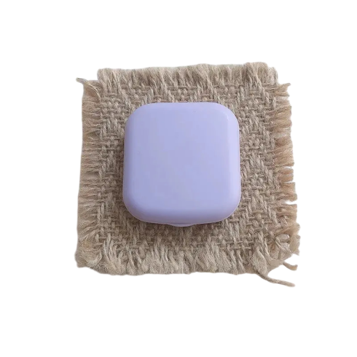 Ensemble de boîtier pour lentilles de contact avec miroir mini boîtier 5,5 × 5 × 1,8 cm en plastique boîtier de voyage compact pour lentilles