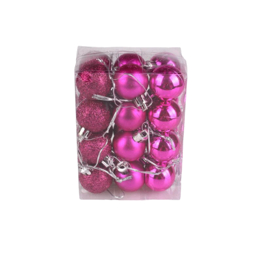 Ensemble de boules de Noël 24 pièces