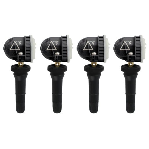 Ensemble de capteurs de pression des pneus 4 pcs 433 MHz Pour voitures particulières Surveillance automatique de la pression et de la température