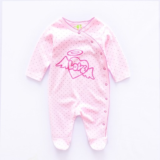 Ensemble de combinaisons pour bébés avec des cœurs - 2 pièces