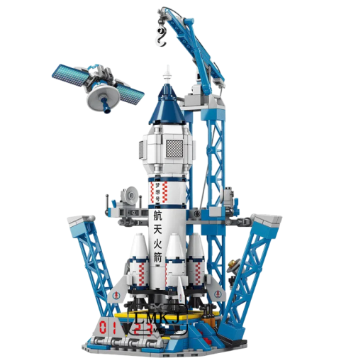 Ensemble de construction de navette spatiale 458 pièces Longueur 28,5 cm Ensemble technique spatial pour enfants Modèle de vaisseau spatial à assembler Jouet pour garçons et filles