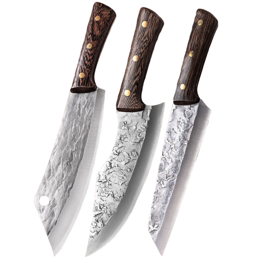Ensemble de couteaux de cuisine en acier inoxydable 3 pcs
