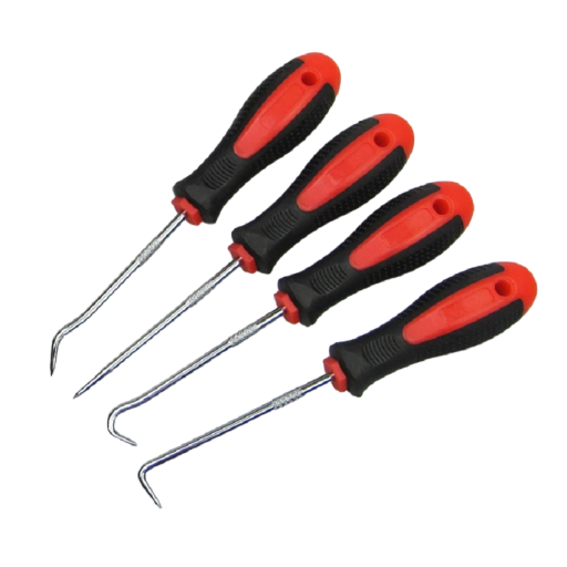 Ensemble de crochets de montage 4 pcs pour le démontage des joints toriques Outils de vissage pour joints d'huile 15 cm