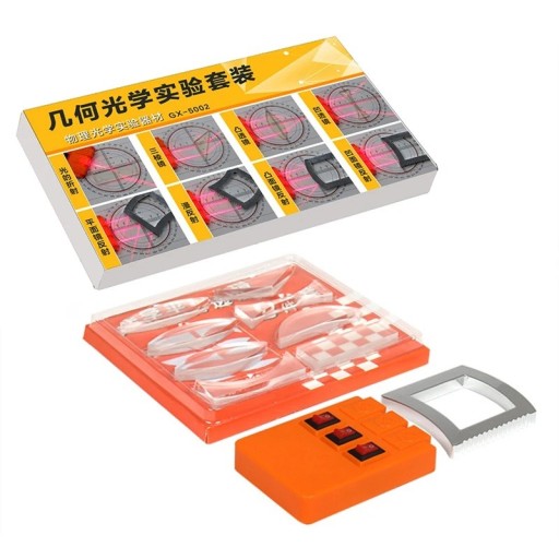 Ensemble de lentilles optiques pour des expériences en optique géométrique Lentille convexe et concave Outil pédagogique Physique Science pour enfants