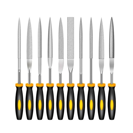 Ensemble de lime diamantée à aiguille pour modèles 3D 14,9 cm 10 pcs Outils de nettoyage et de réparation d'impressions 3D Limes pour modélistes