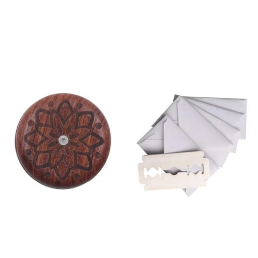 Ensemble de pâtisserie avec roulette décorative de 4,5 cm avec motif floral et points et lames interchangeables pour le décor précis du pain fait