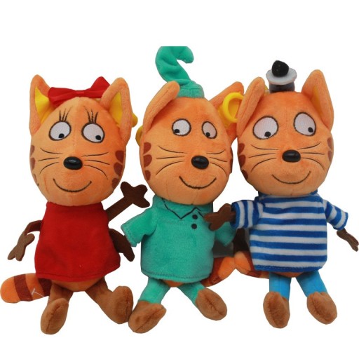 Ensemble de peluches de chat - 3 pièces