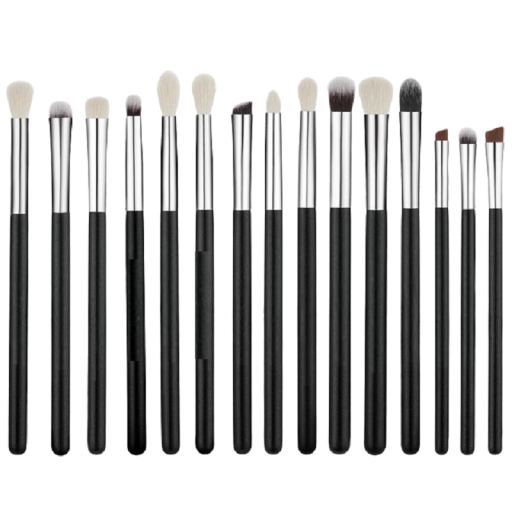 Ensemble de pinceaux pour ombres à paupières et sourcils 15 pcs