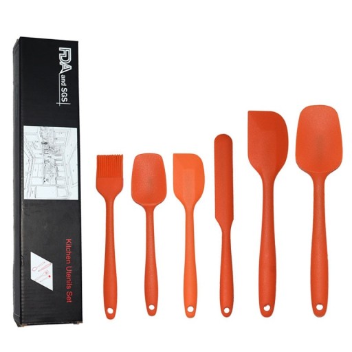 Ensemble de spatules en silicone 6 pcs