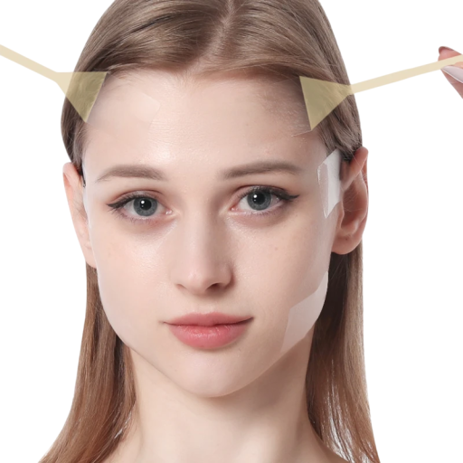 Ensemble de stickers pour le visage avec cordon de lifting de la peau 20 pièces Ruban invisible pour le visage Raffermissement des contours Lifting sans chirurgie