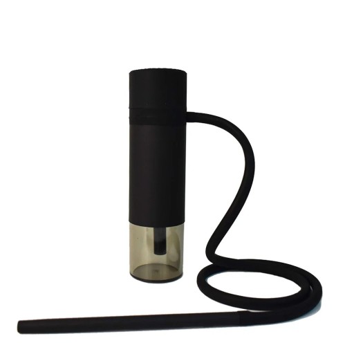 Ensemble de voyage de pipe à eau portable 25 cm en silicone et acrylique mini bong à eau pour voiture support de gobelet pour voyage camping