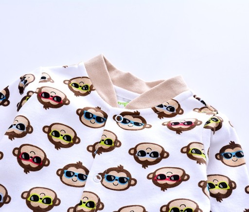Ensemble pour bébé avec caricature de singes