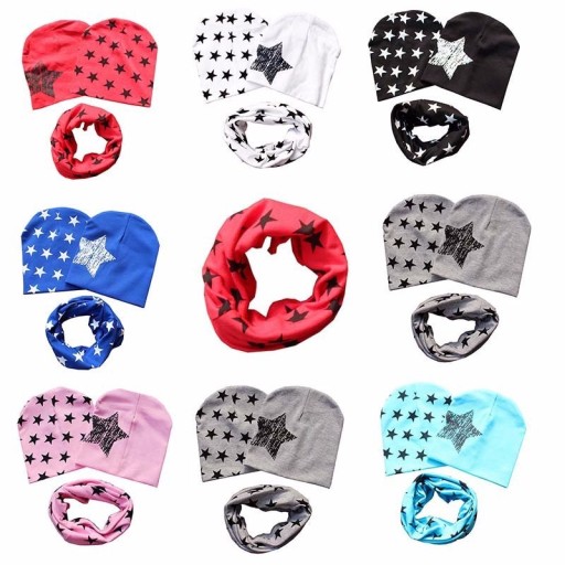 Ensemble pour enfants - 2 pièces bonnet + tour de cou