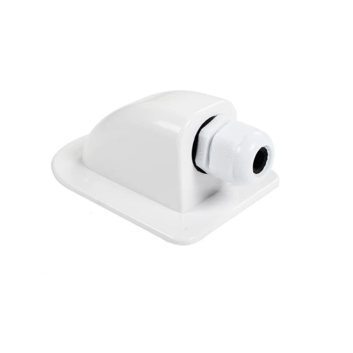 Entrada simple para cable de pasacables panel solar entrada de techo autocaravana caravana yate coche soporte de cable blanco 107x71x44mm