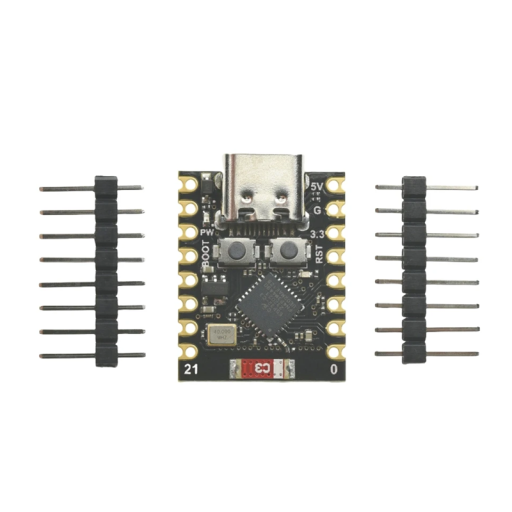 Entwicklungsboard ESP32-C3 SuperMini WiFi Bluetooth 4MB Flash 400KB SRAM kompatibel mit Arduino IoT Mikrocontrollern 18 x 22,5 mm