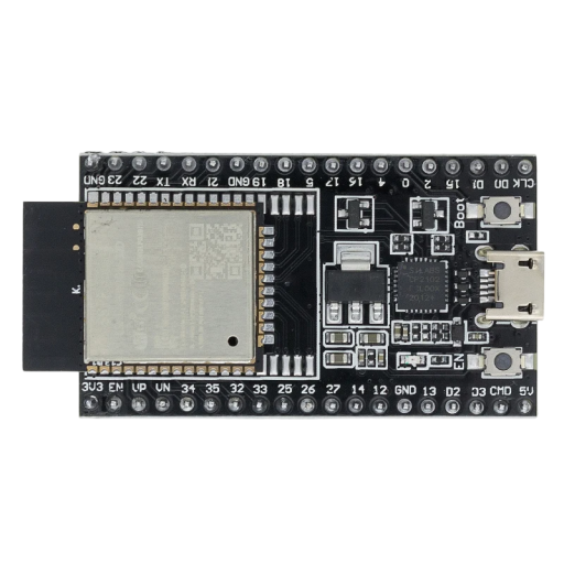 Entwicklungsboard ESP32-WROOM-32D 38Pin mit Micro USB und CP2102 WiFi Bluetooth Modul für IoT Projekte Arduino und Mikrocontroller