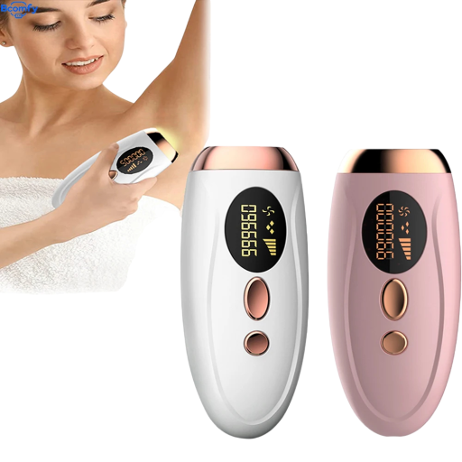 Epilator cu lumină IPL 17 x 7,3 cm Epilator cu puls pentru față și corp Mod automat și manual Reducerea rapidă a creșterii părului