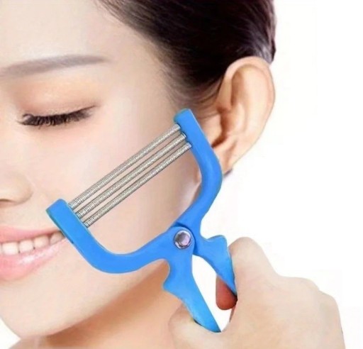 Epilatore per il viso 14 x 9 cm Strumento depilatorio manuale per peli fini del viso e del corpo Rimozione meccanica dei peli per uso domestico