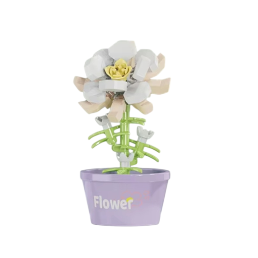 Epiphyllum Flower Bouquet 4.2 x 4 x 8.5 cm 100 pcs Mini Micro Building Set Flower Blocks Creative DIY Kit for Children and Adults Decoration