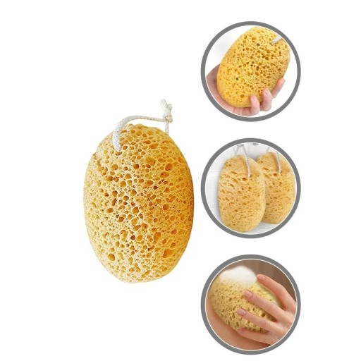 Éponge de bain pour le corps 10x15,5 cm éponge de bain avec une poignée éponge ovale pour le lavage du corps pour la douche et les soins de la peau
