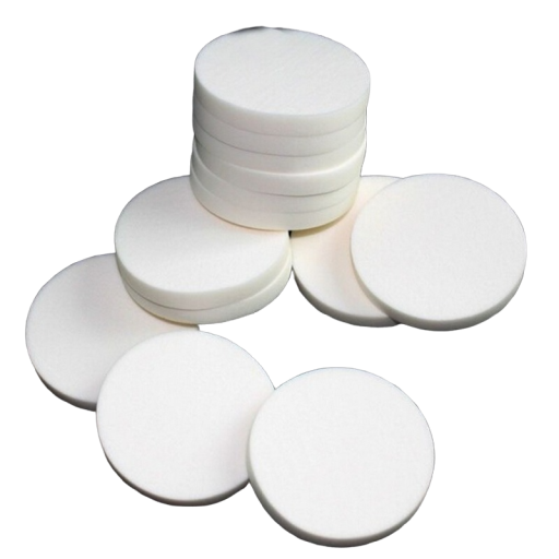 Éponge ronde pour le nettoyage du visage 10 pcs