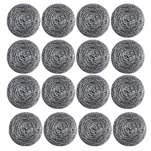 Éponges en acier inoxydable 16 pcs