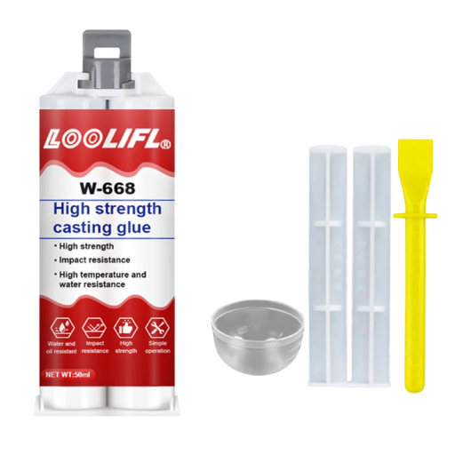 Epoxidové lepidlo vodoodolné 50 ml vysoká pevnosť dvousložkový tmel pre kovy plasty cement univerzálne spájanie materiálov