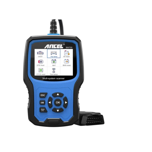 Equipamento de diagnóstico automóvel com suporte a todos os sistemas para leitura e eliminação de mensagens de erro, funções de serviço e verificação de emissões