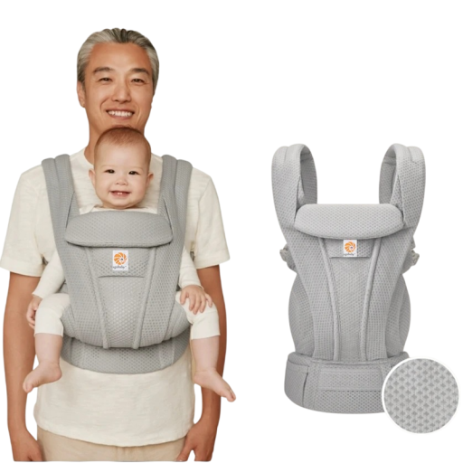 Ergonomic Baby Carrier with Adjustable Straps, Cotton and Synthetic Fibre, for Everyday Carrying of Infants and Toddlers