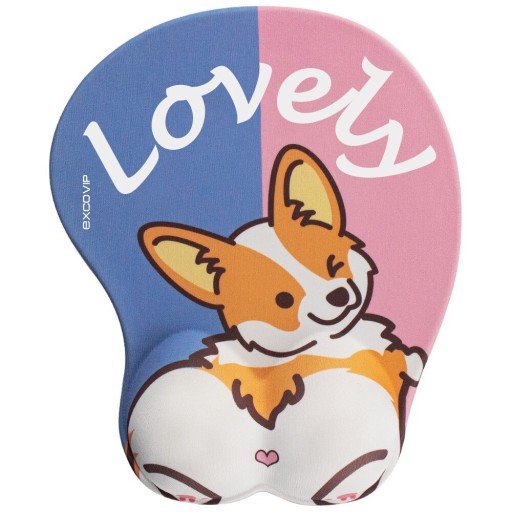 Ergonominen hiirimatto corgi-kuviolla