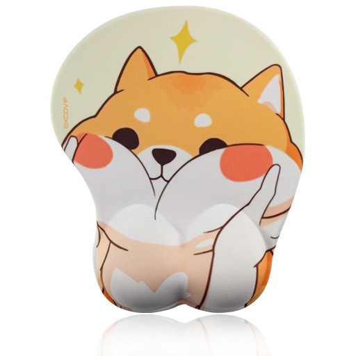 Ergonominen hiirimatto corgi-kuviolla