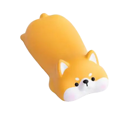 Ergonomiskt handledsstöd i form av en hund 125 x 60 mm Silikonfyllning Sött utseende För att skriva, rita och arbeta vid datorn