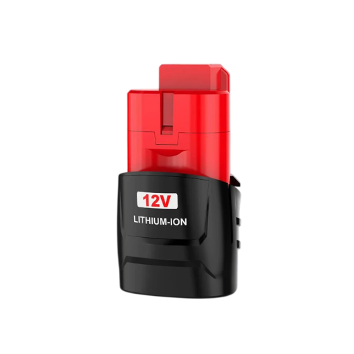 Ersatzbatteri til Milwaukee M12 3000 mAh 12 V lithium-ion med beskyttelse Rød-sort Til akku værktøj og skruemaskiner samt boremaskiner