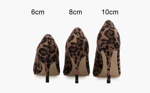 Escarpins en daim à motif léopard pour femmes