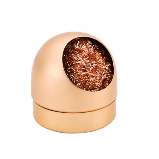 Escova de arame metálica para limpeza de pontas de soldador com suporte Bola de cobre para limpeza de soldador sem danificar Fio de cobre de limpeza para remoção de solda de soldador em caixa