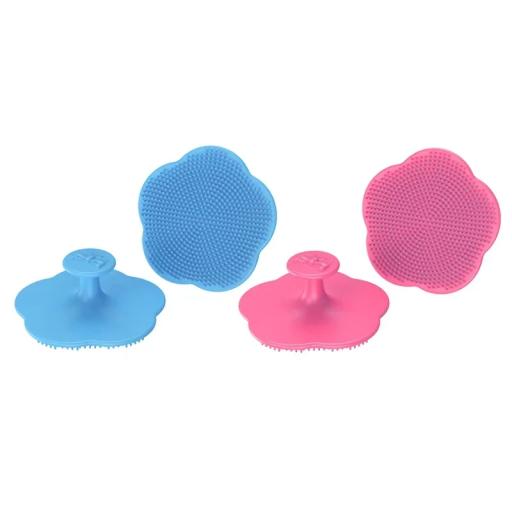 Escova de massagem em silicone para a cabeça 6,5 x 2,5 cm Escova suave para bebés Cuidados com o cabelo Massagem da pele da cabeça