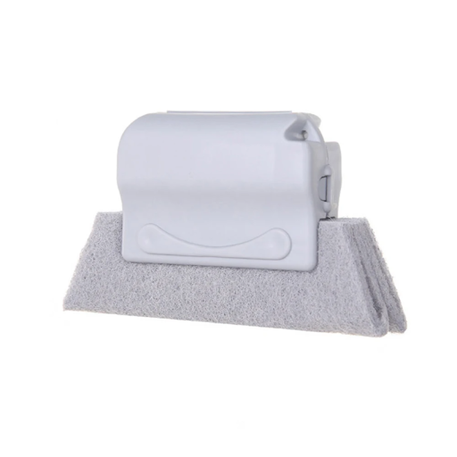 Escova de pó para limpeza de ranhuras de janelas 3,5 x 8,5 x 2,7 cm Reutilizável com esponja substituível Limpeza doméstica Detalhes de molduras