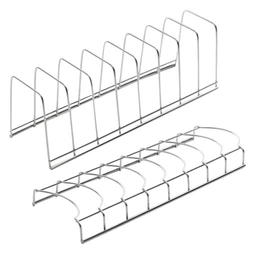 Escurridor de platos de acero inoxidable Organizador de cocina Estante para platos y cuencos Organizador de cocina 2 piezas