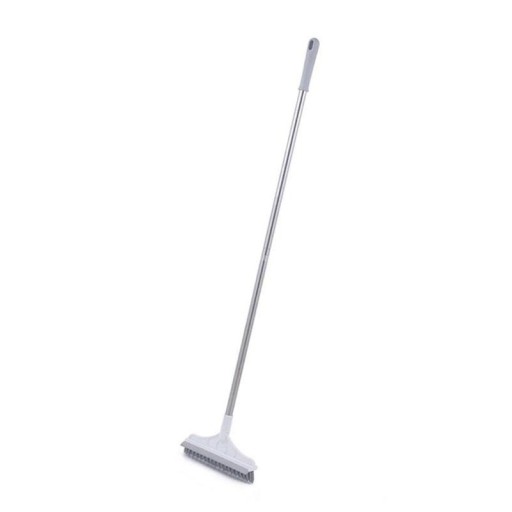 Esfregão de chão com cabo longo Escova com espátula para esfregar o chão e limpar a água do vidro Polipropileno Dimensões 106 x 23 cm