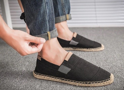 Espadrilhas de tela para homem J964