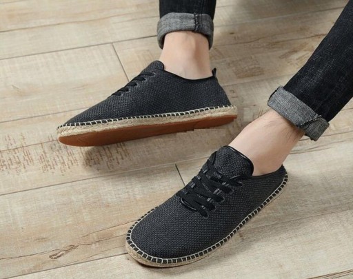 espadriller i canvas för män