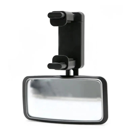 Espejo de coche para bebé 13x15 cm Monitor de bebé con clip para parabrisas giratorio 360° Espejo retrovisor de alta definición