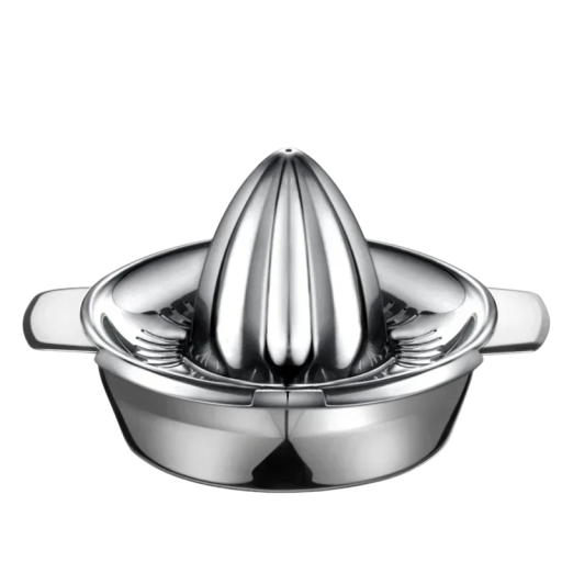 Espremedor manual de aço inoxidável 6,8 cm com taça 12,5 cm Espremedor de citrinos Espremedor de limões e limas Utensílio de cozinha em metal